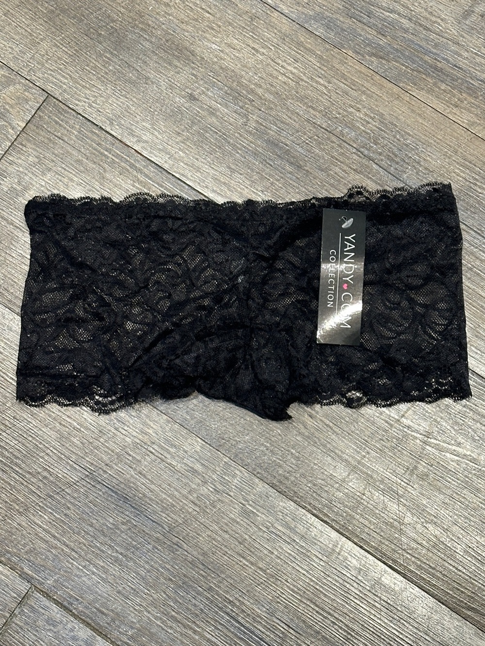 Yandy Black Lace Boyshort Panty Medium New with Tags